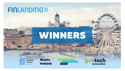 Ganadores Finlanding2021. Las 3 mejores empresas de 162. Concurso de startups. Finlandia